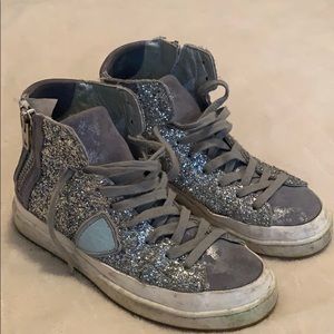 Philippe Model Distressed Sneakers!